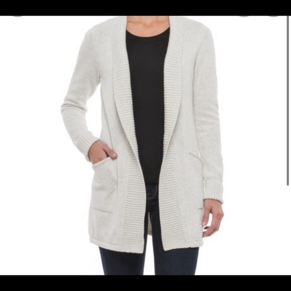 TAHARI Ribbed Merino Wool Cardigan - Picture 2 of 5